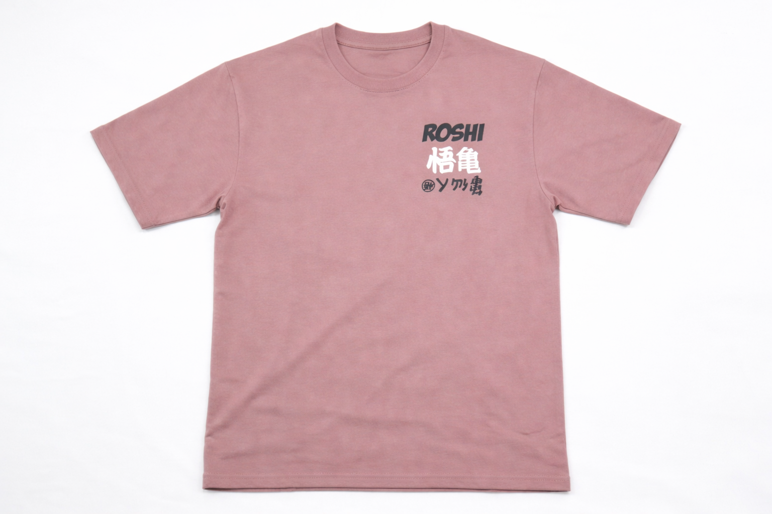 Master Roshi "Turtle Hermit" Drop Shoulder Streetwear Tee – Mauve Graphic Oversized T-Shirt