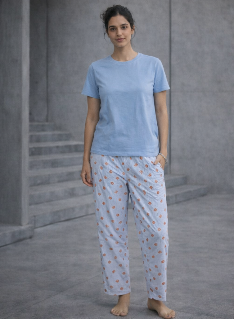 Women’s Sky Blue Lounge Set