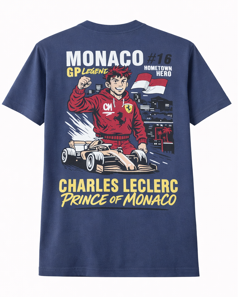"Monaco #16" Charles Leclerc Tribute Graphic Tee