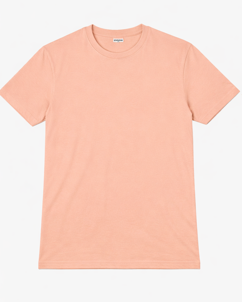 Essential Peach Crew Neck T-Shirt