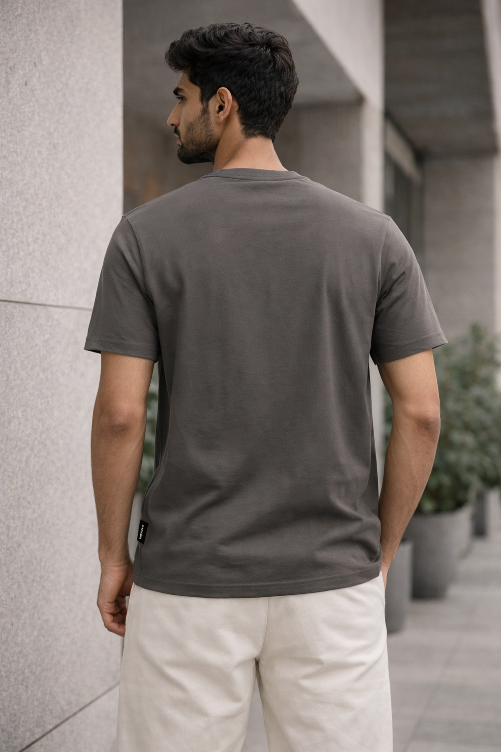 "SILENCE IS LUXURIOUS" Graphic Tee – Charcoal Grey Minimalist T-Shirt