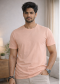 Essential Peach Crew Neck T-Shirt