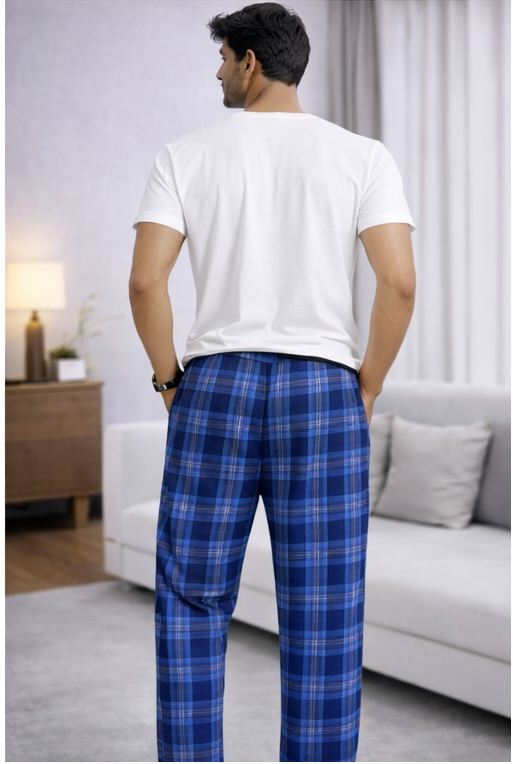 Men's Heritage Blue Plaid Lounge Pants