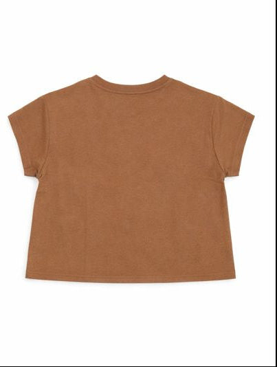 Minimal Crop Top – Warm Brown