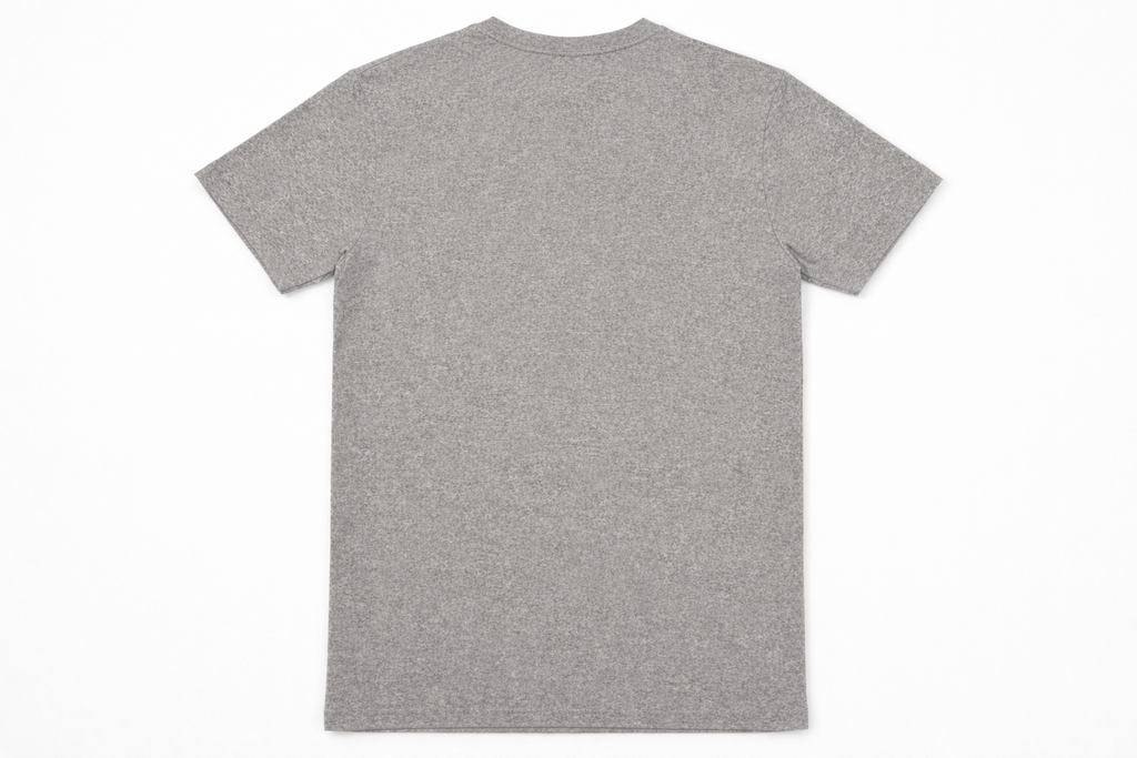 Men’s Heather Grey Solid T-Shirt | Classic Crew Neck | Everyday Essential