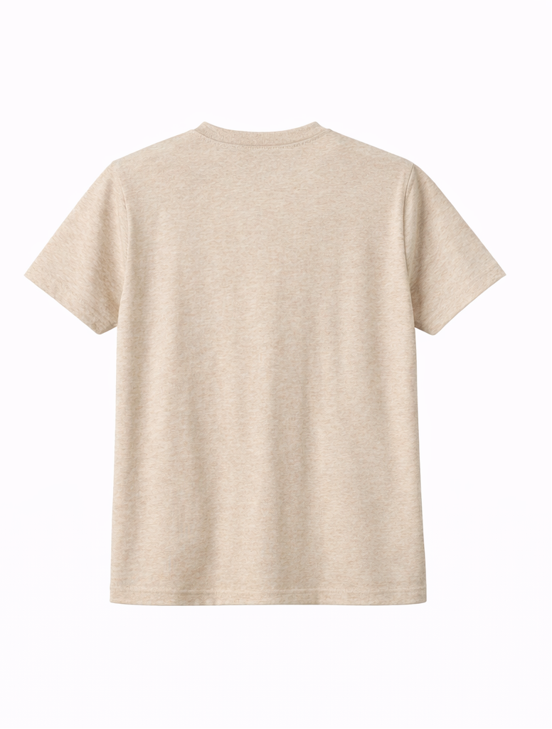 Denim & Flower Heritage Textured Tee – Oatmeal