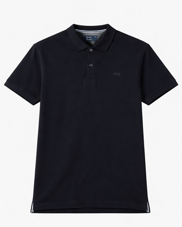 Essential Navy Piqué Polo