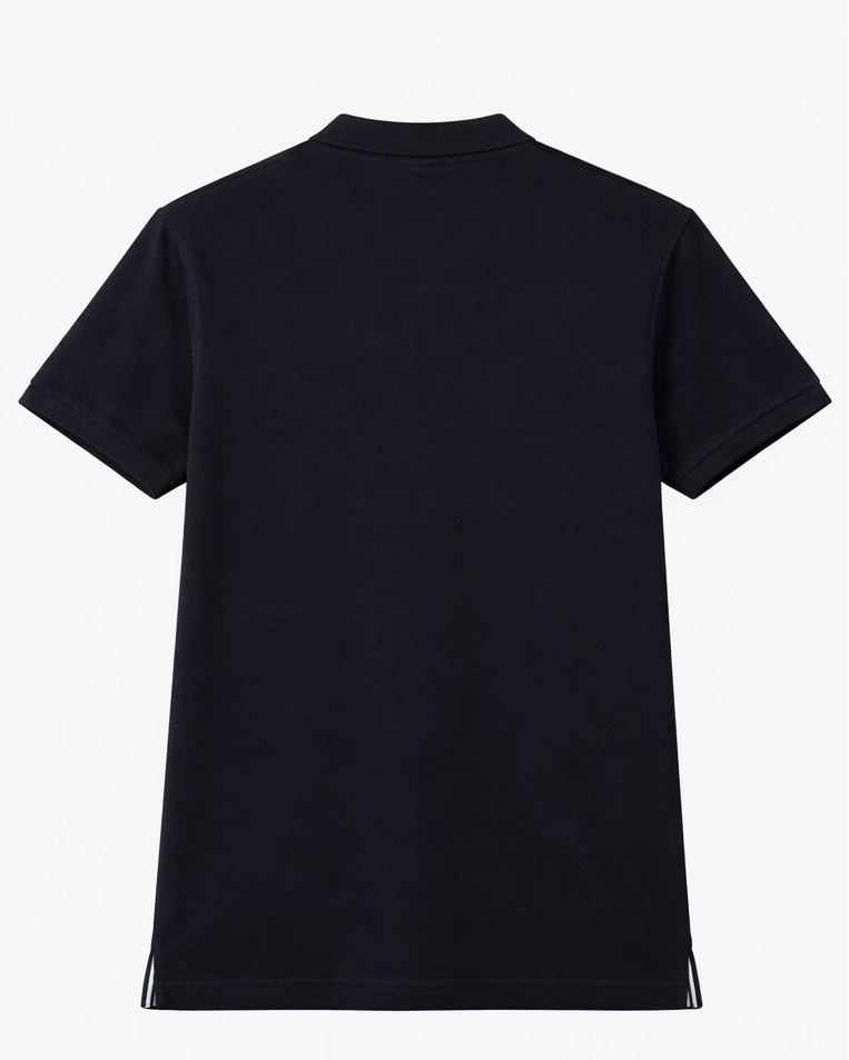 Essential Navy Piqué Polo
