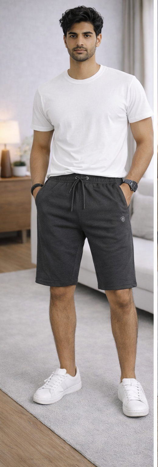 Men's Essential Charcoal Grey Performance Shorts