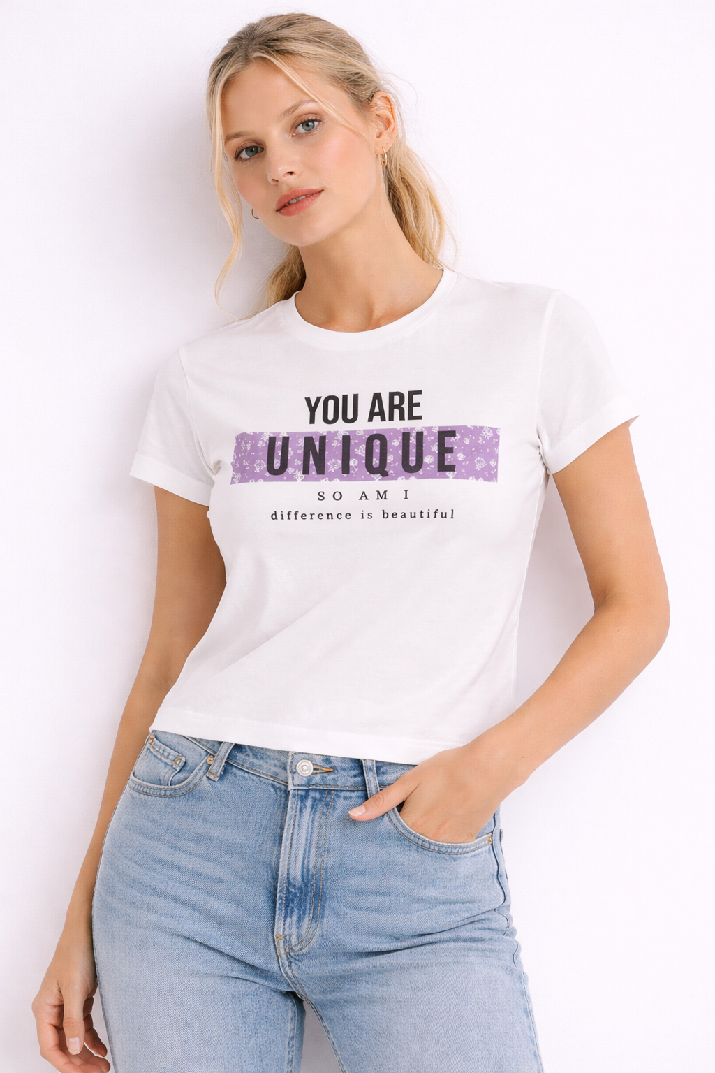 You Are Unique Graphic T-Shirt – White