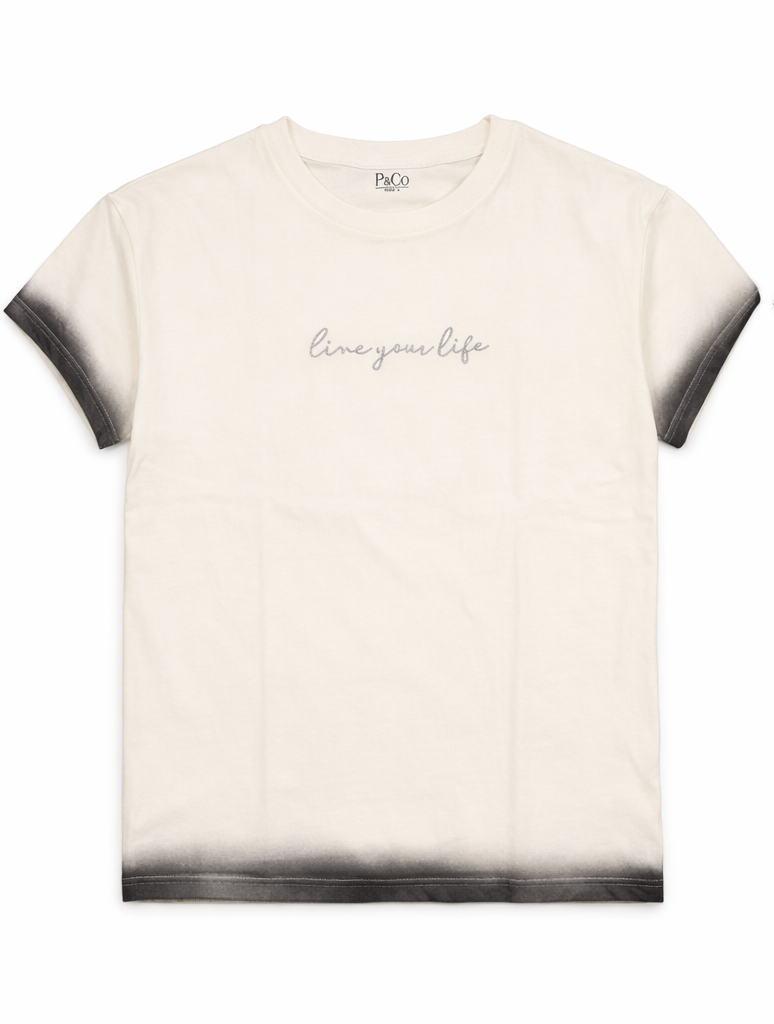 Relaxed Fit Embroidered T-Shirt – White