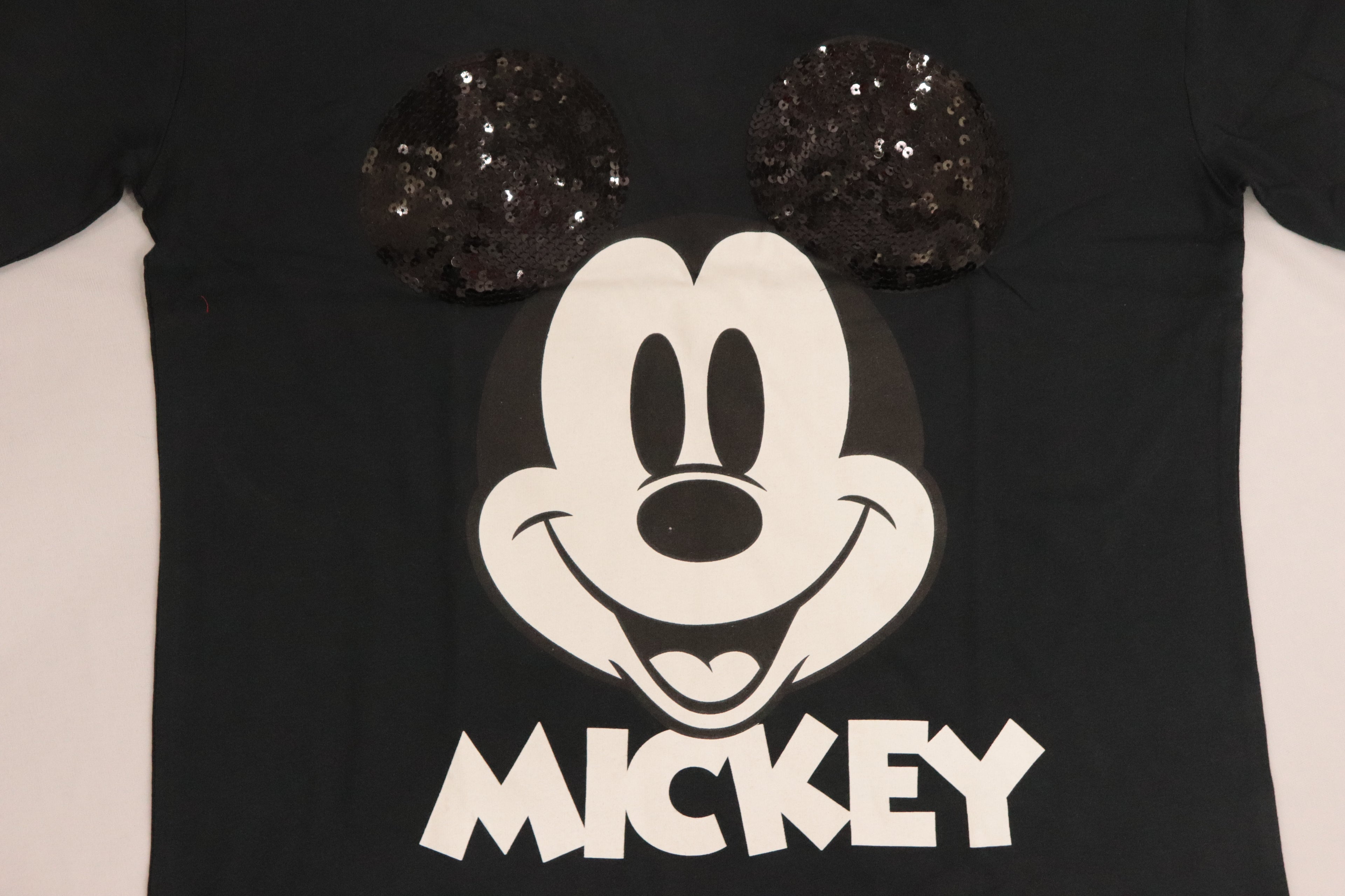 Classic Black Mickey Graphic T-Shirt for Women