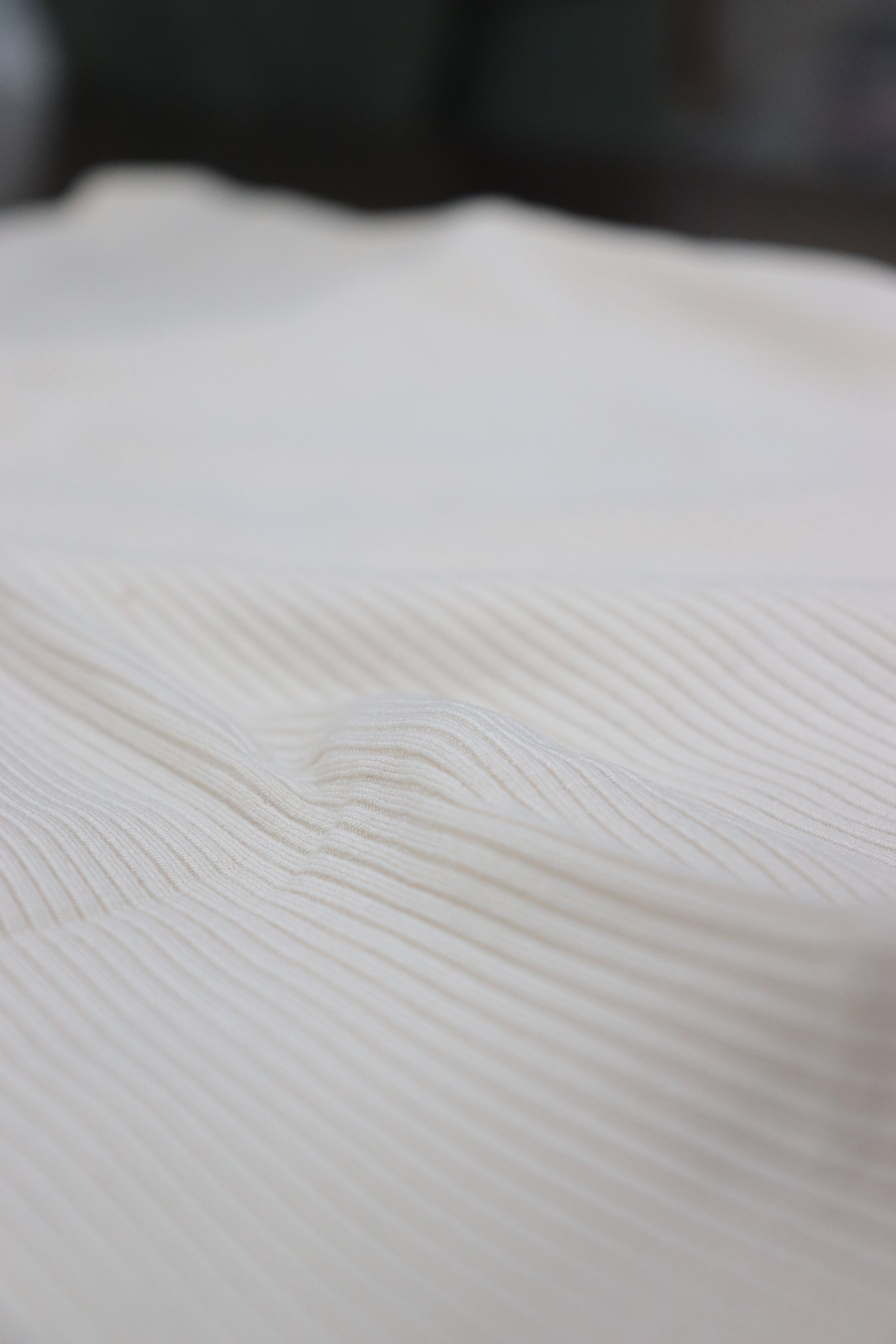 Beige Ribbed Fitted Crop T-Shirt for Women