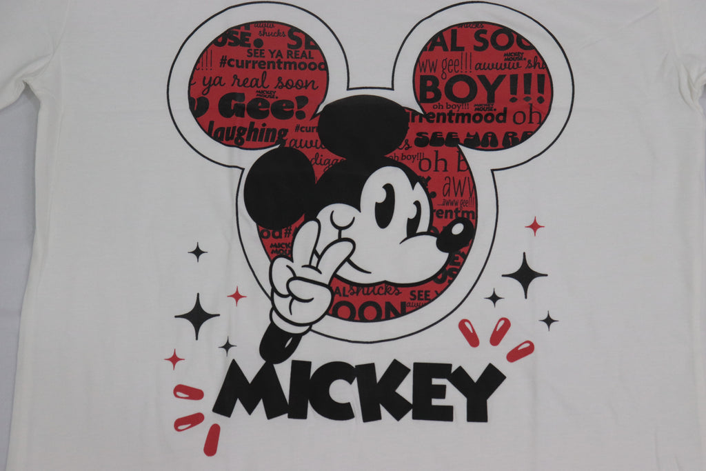 Disney© Mickey Mouse Graphic Crop Top - Distressed Streetwear Edition