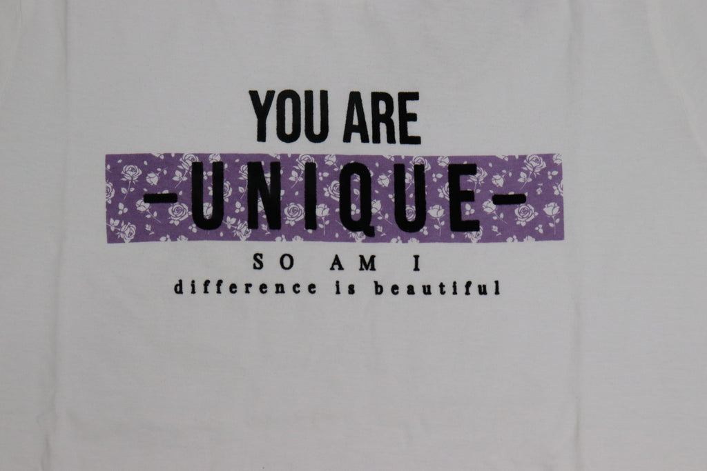 You Are Unique Graphic T-Shirt – White
