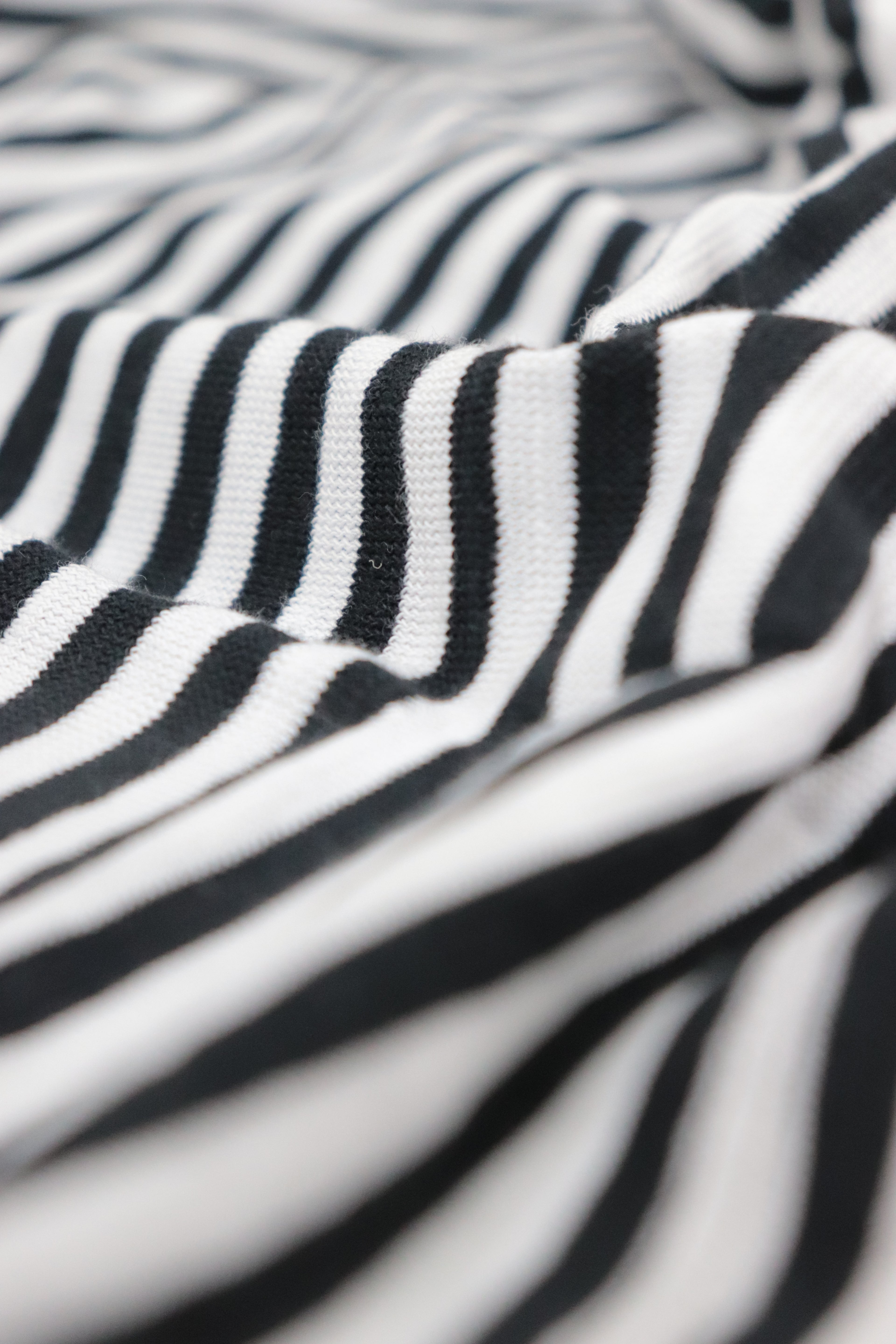 Black & White Striped Cotton T-Shirt for Women | Classic Slim Fit Tee