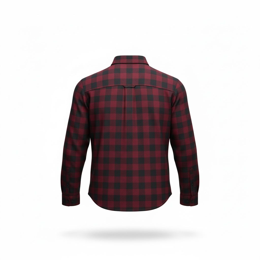Men Maroon & Black Checked Slim Fit Casual Shirt
