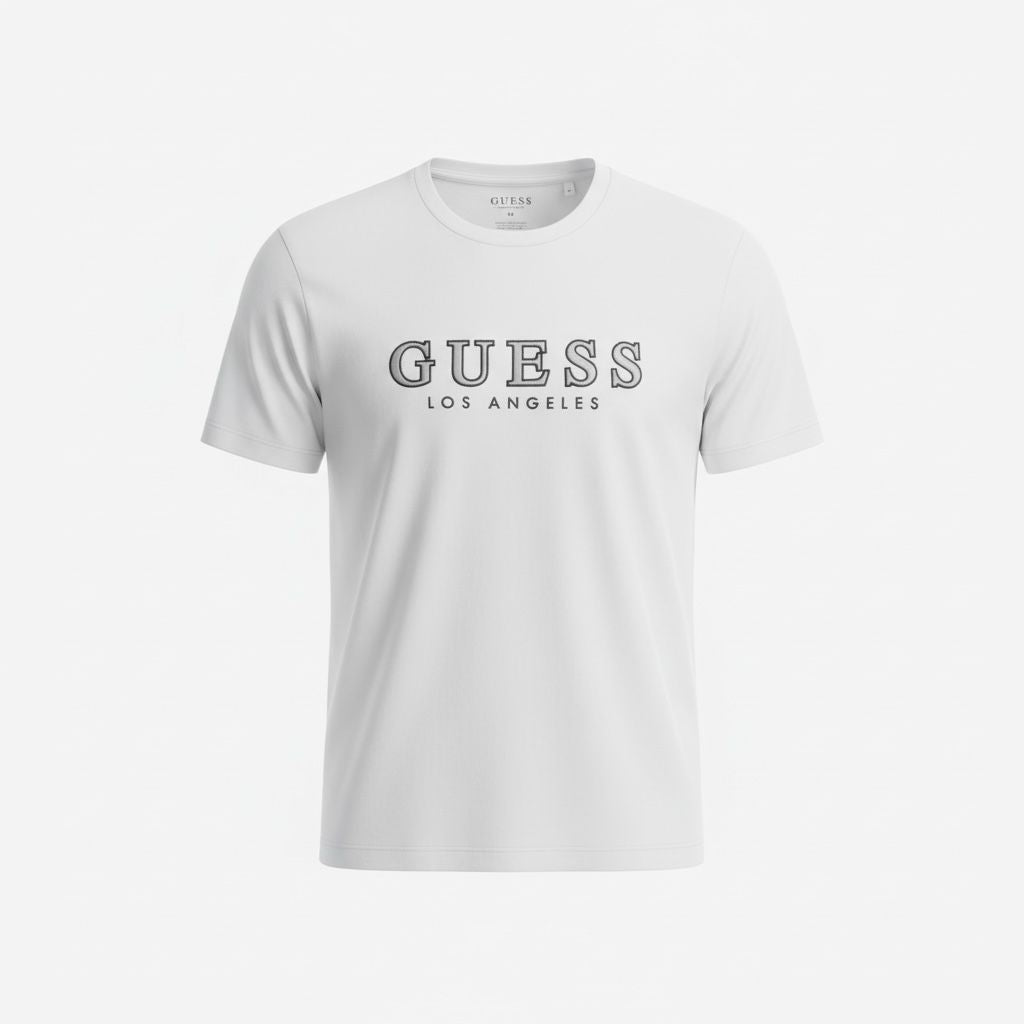 Men’s GUESS White Logo T-Shirt