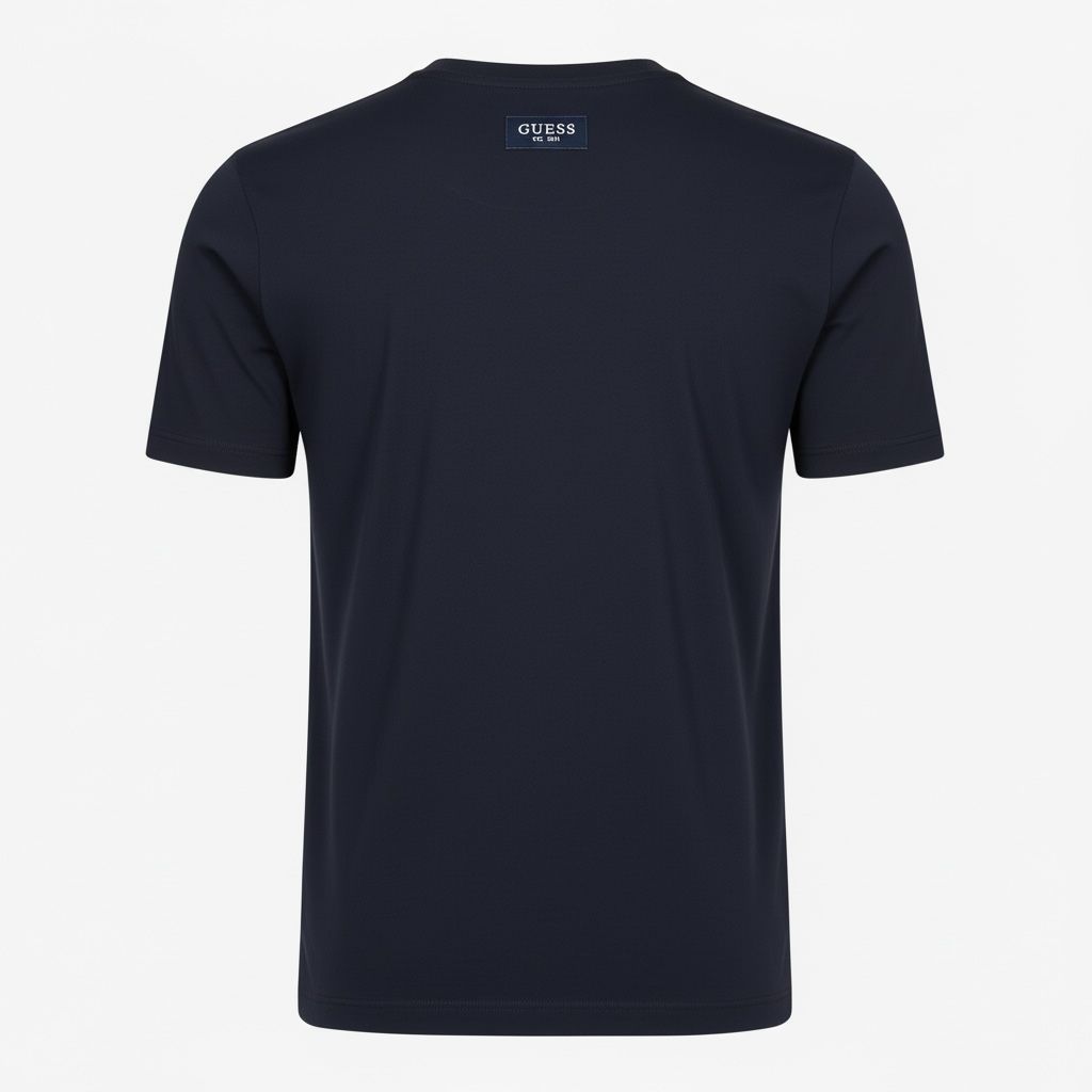 Men’s GUESS Navy Blue Logo Printed T-Shirt