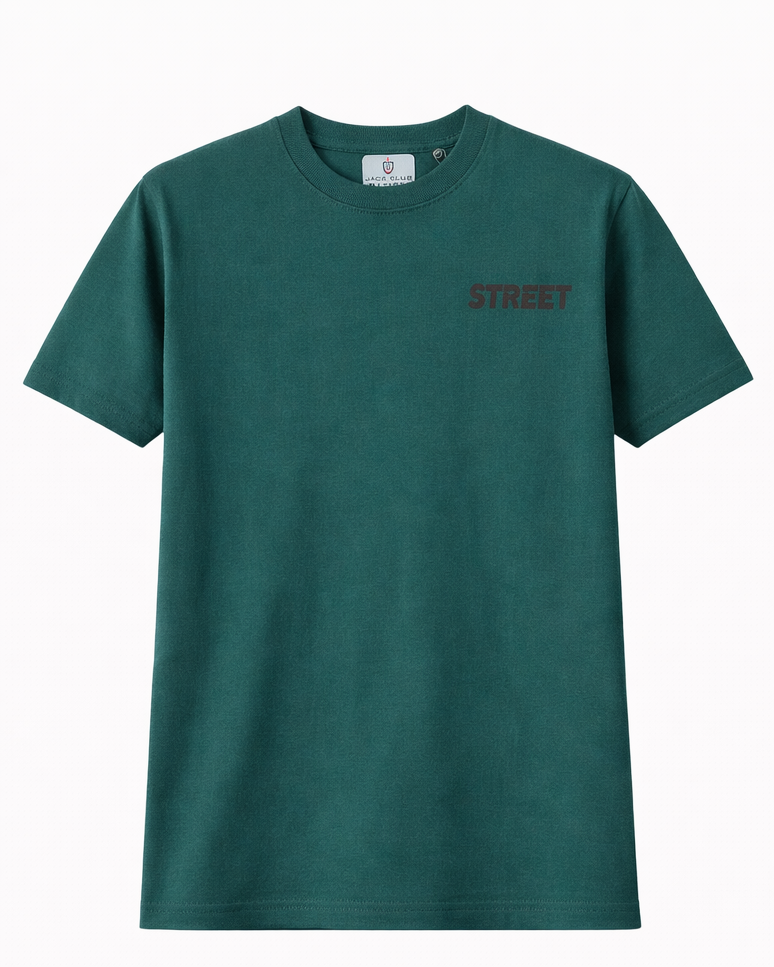 "Street Race" Moto-Graphic Forest Green Tee