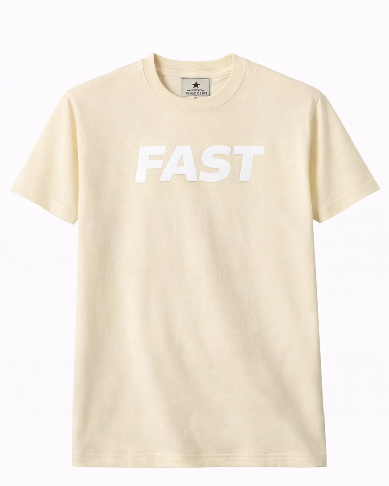 Tokyo Drift" Streetwear Graphic Tee - Cream