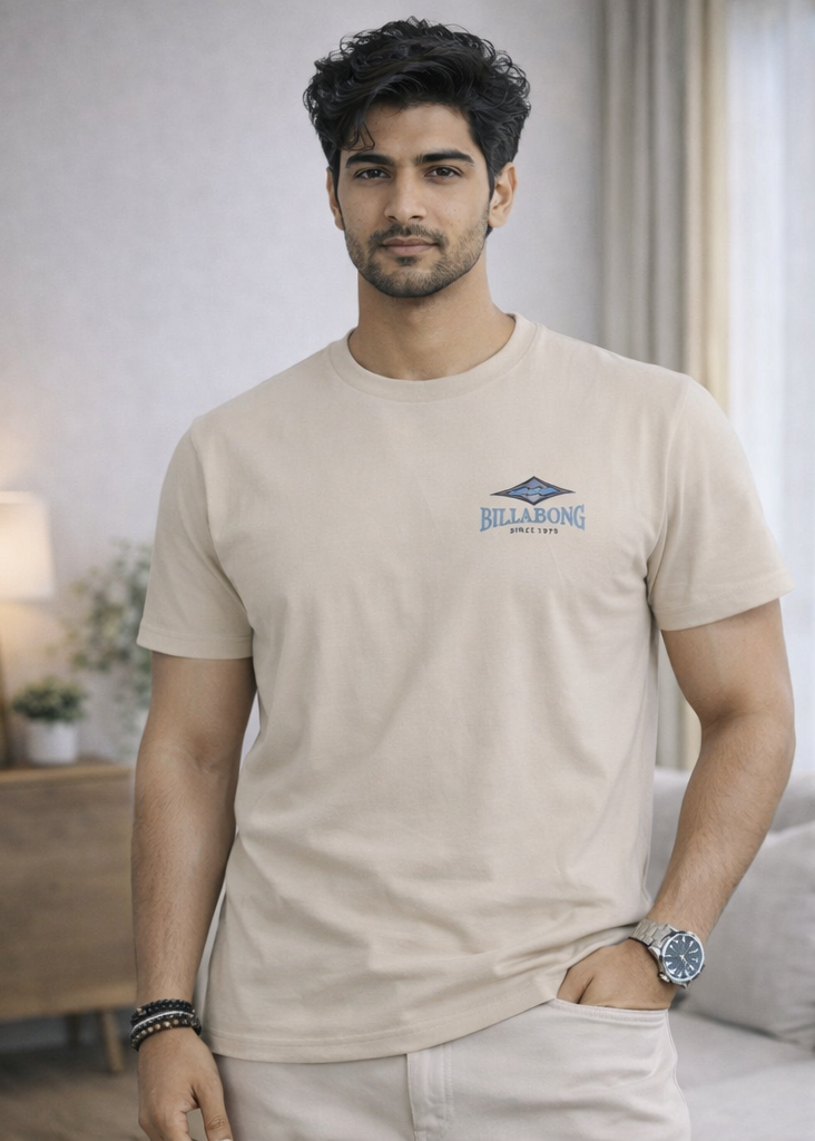 Billabong Heritage Logo Graphic Tee - Sandshell