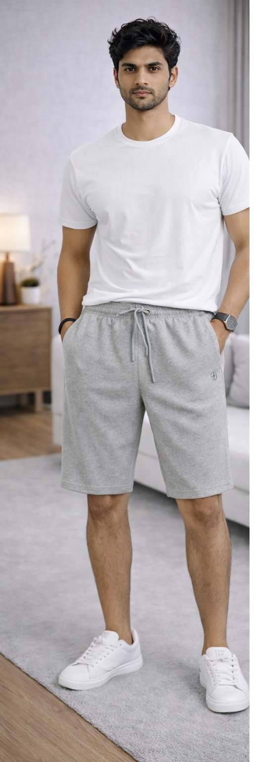 Men's Essential Heather Grey Performance Shorts