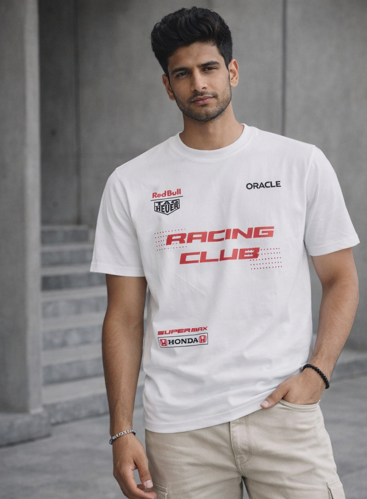 Max Verstappen "Super Max" Red Bull Racing F1 Tribute T-Shirt – White