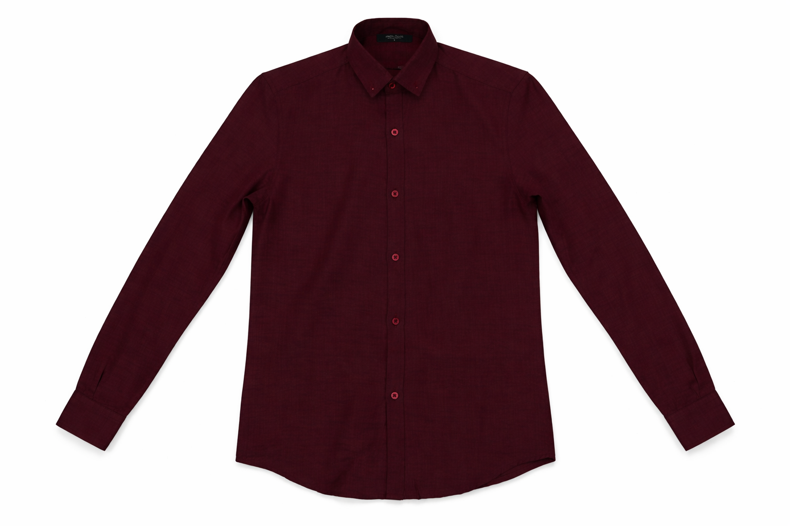 Jack Club Premium Burgundy Long Sleeve Casual Shirt