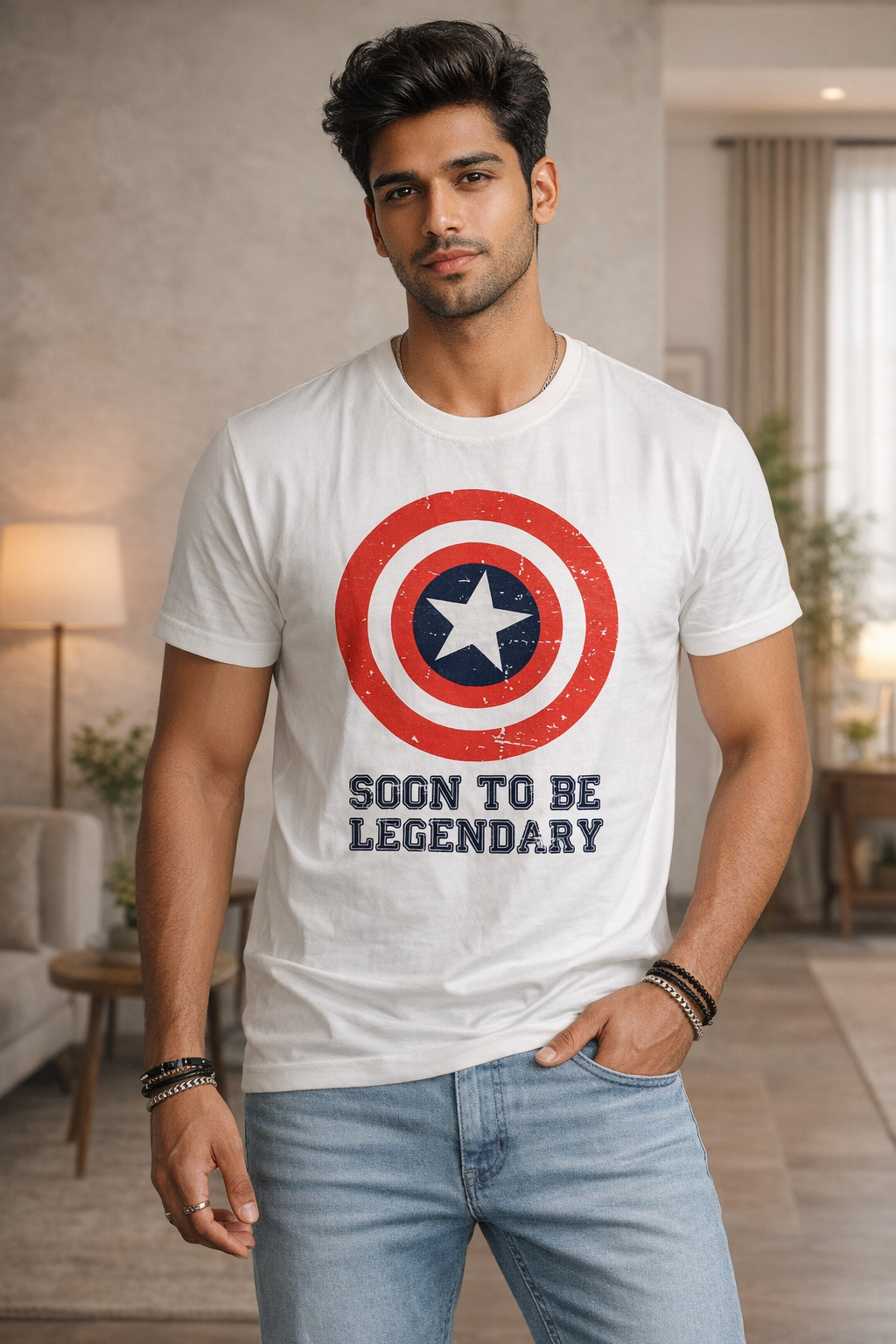 Marvel Comics Captain America "Soon To Be Legendary" Graphic Tee
