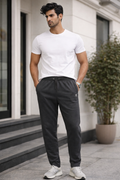 Men's Essential Charcoal Grey Performance Joggers