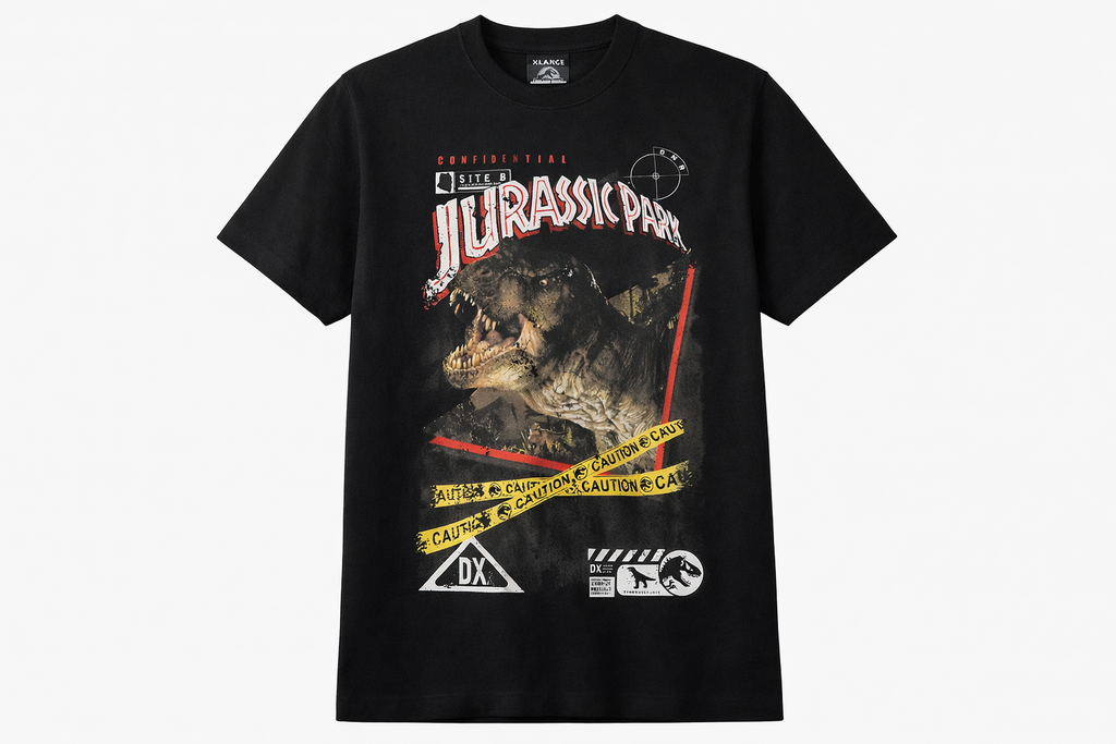 "Confidential Site B" Acid-Wash Graphic Tee