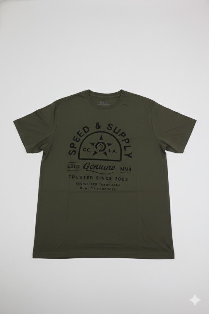 UNIT Speed & Supply Graphic Crew Neck Tee